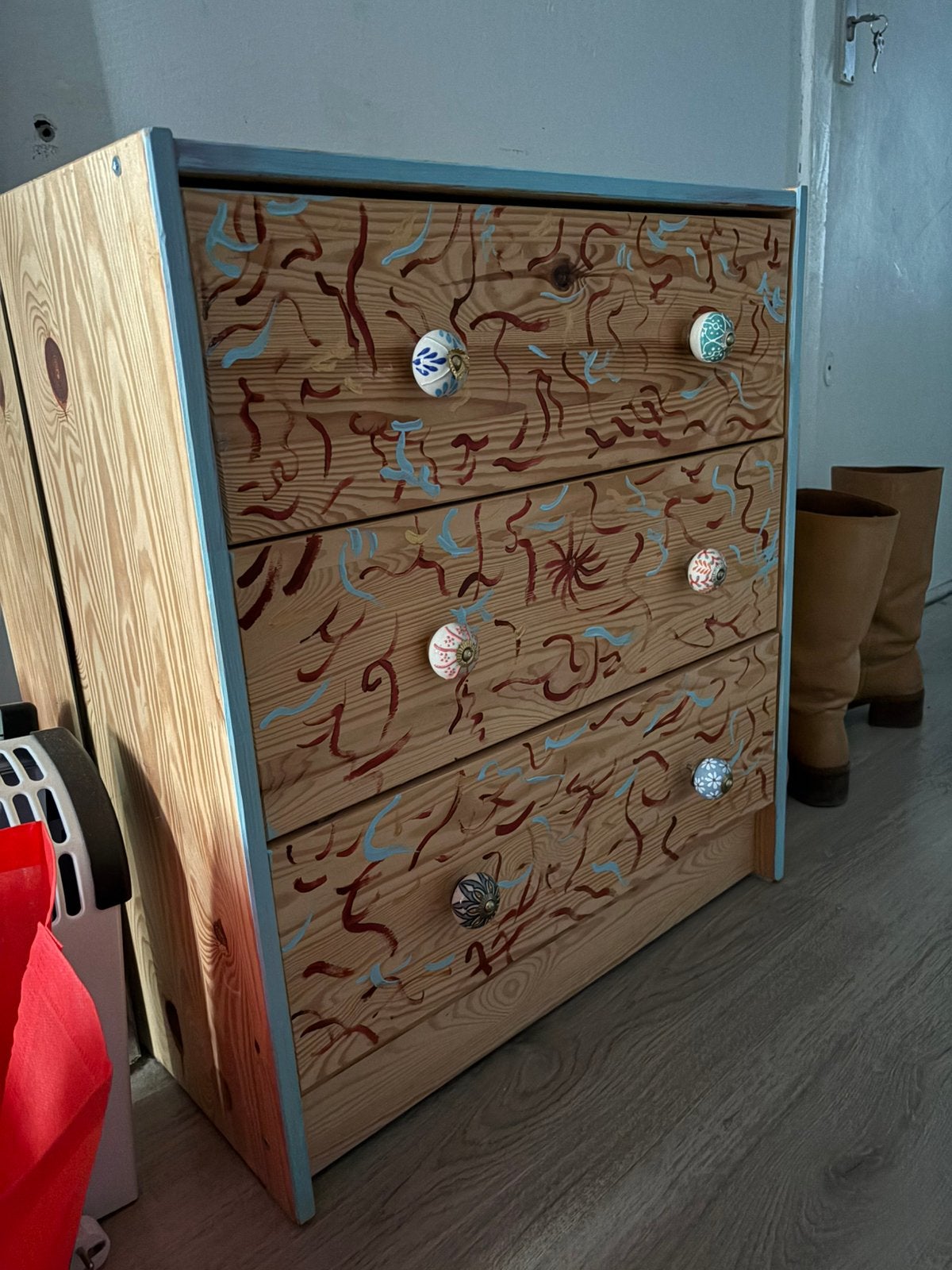 Ikea houten ladekast, Ophalen, Gebruikt, 50 tot 100 cm, Minder dan 100 cm
