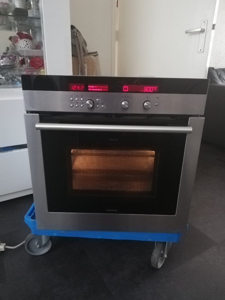 Siemens inbouw combi oven magnetron 60 cm model HB87E54, Ophalen, Gebruikt, Siemens, Oven met grill