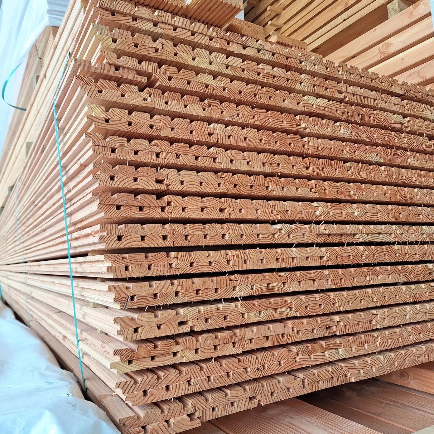 Douglas triple rhombus planken gevelbekleding deens rabat, Ophalen, Nieuw, 250 cm of meer, Planken