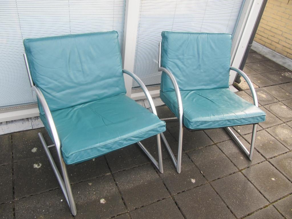 Twee design fauteuils Gerard van den Berg, Ophalen, Gebruikt, Design, 75 tot 100 cm