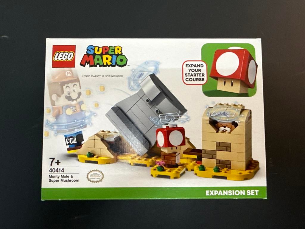 Nieuw LEGO Super Mario 40414 Monty Mole & Super Mushroom, Lego, Nieuw, Ophalen of Verzenden, Complete set