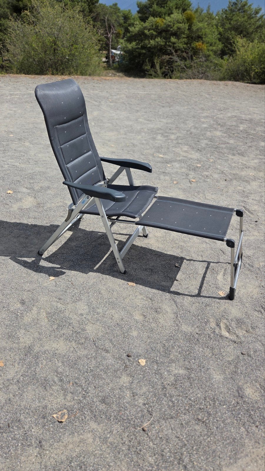 2x Crespo AL 237 Deluxe standenstoel met voetensteun, Ophalen, Gebruikt, Campingstoel