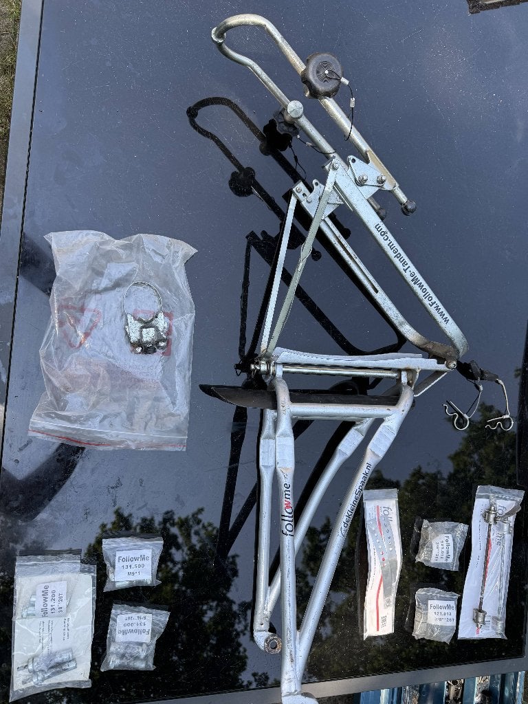 FollowMe tandem, zeer complete set, Gebruikt, Opvouwbaar, 80 kg of meer, Overige typen