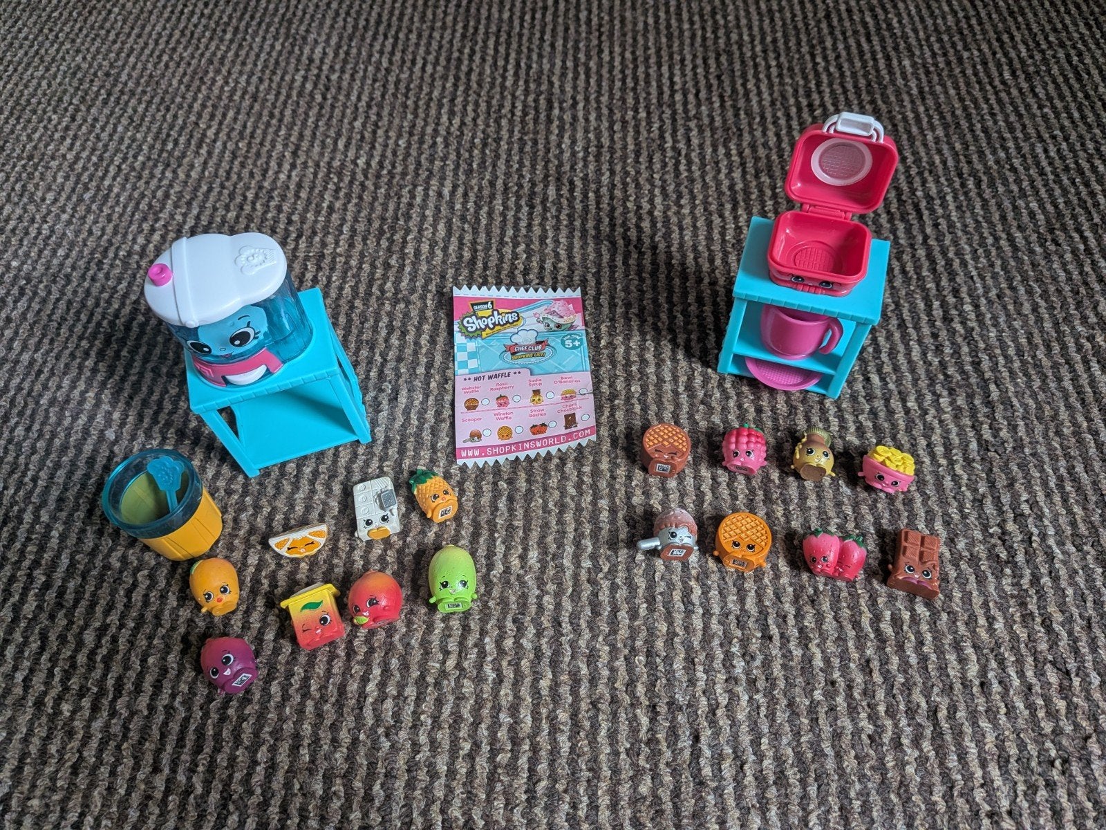 Shopkins *hot waffle* & *juicy smoothie* sets, Ophalen of Verzenden, Zo goed als nieuw