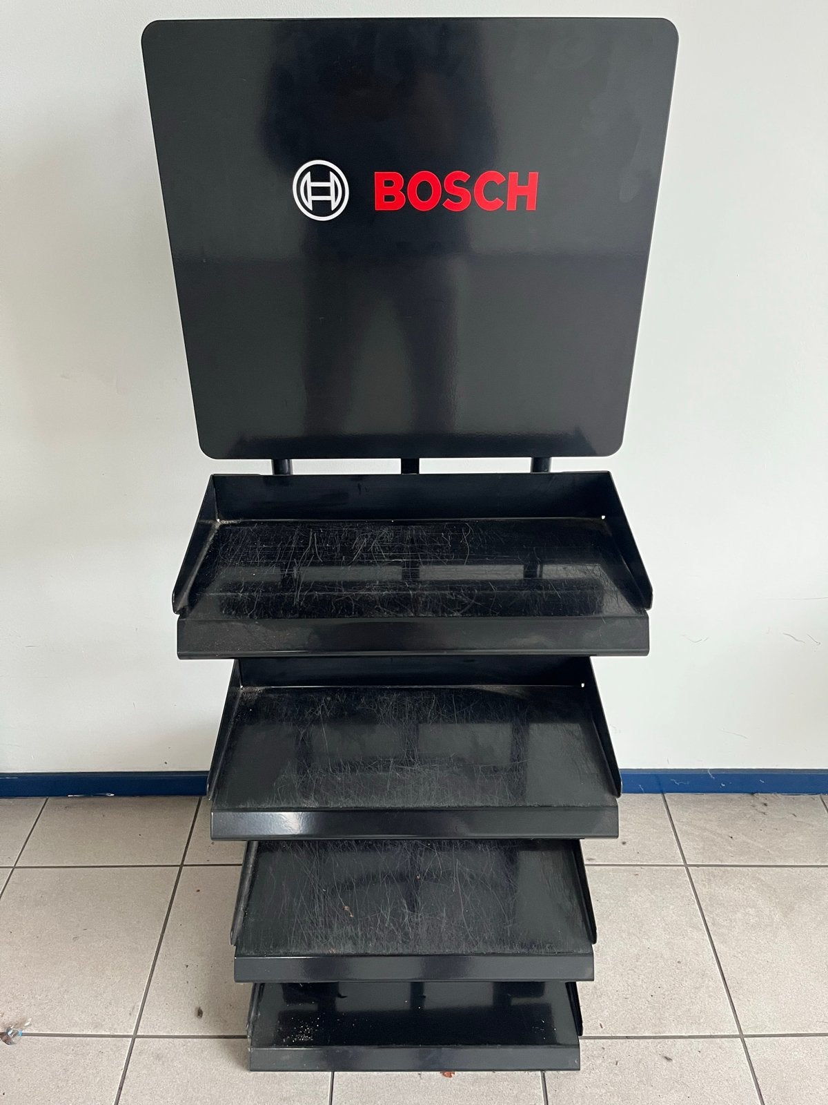 Bosch Verrijdbare Display Rek - Werkplaats Trolley, Verzamelen, Ophalen, Gebruikt, Reclamebord
