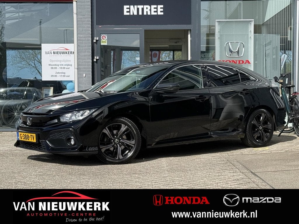 HONDA Civic 1.0 i-VTEC 5D Elegance | Trekhaak | Dealer onder, Auto's, Honda, Bedrijf, Te koop, Civic, ABS, Achteruitrijcamera