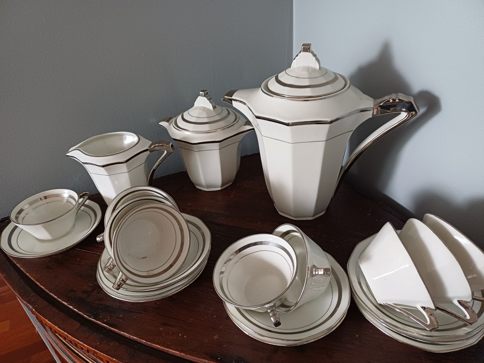 art deco koffie en thee servies, Ophalen