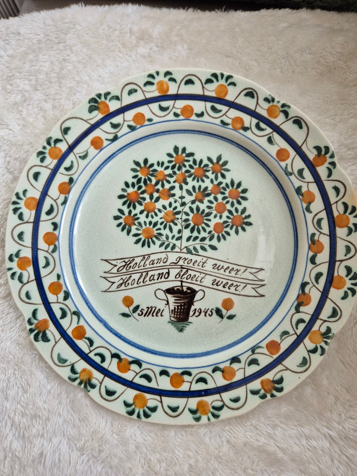 Oud Holland Herdenkingsbord 5 Mei 1945, Antiek en Kunst, Ophalen of Verzenden