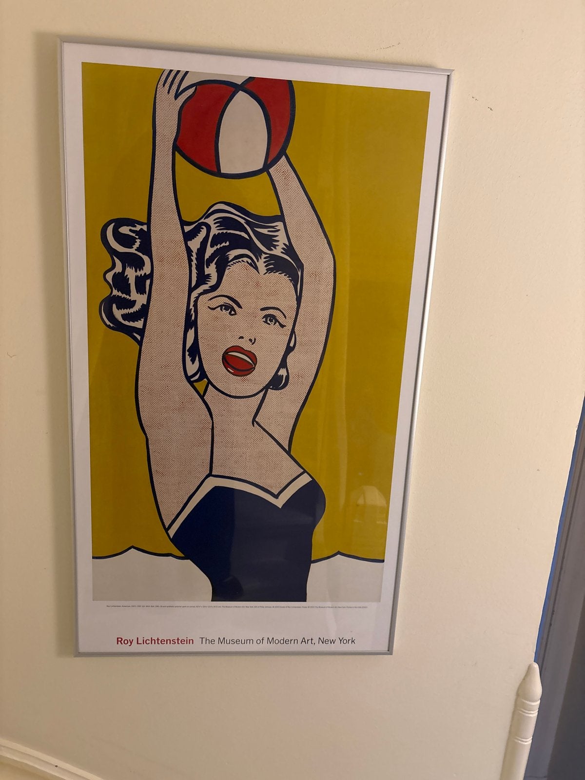 Roy Lichtenstein MOMA Poster - Professioneel Ingelijst, Ophalen, Rechthoekig Staand, Met lijst, Zo goed als nieuw