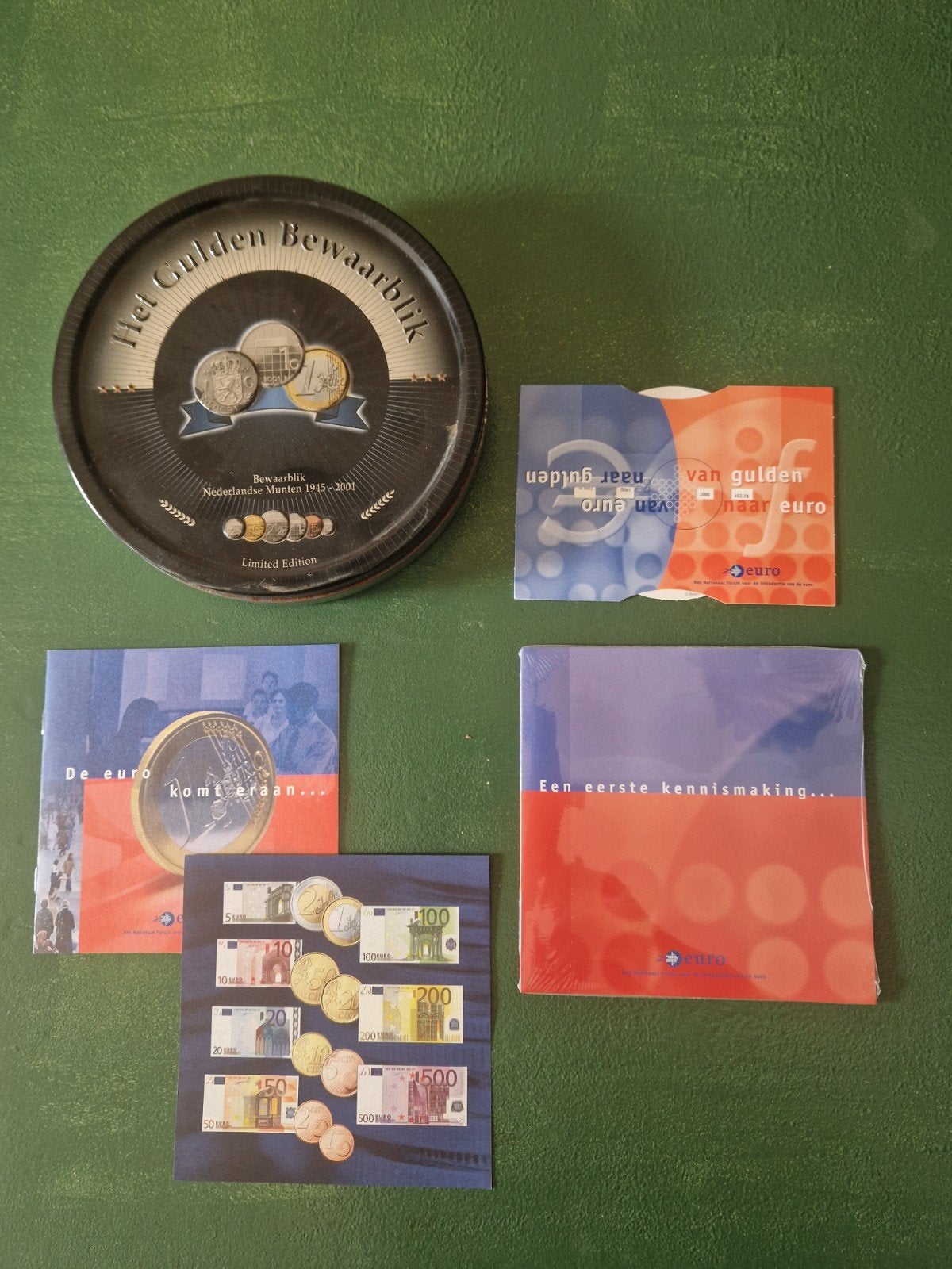 Euro introductie set: Het Gulden Bewaarblik & meer, Ophalen, Overige landen, Overige waardes, Setje