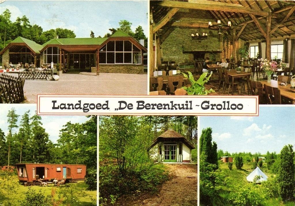Landgoed De Berenkuil - Grolloo - 5 afb - 1983 gelopen, Ophalen of Verzenden, 1980 tot heden, Gelopen, Drenthe