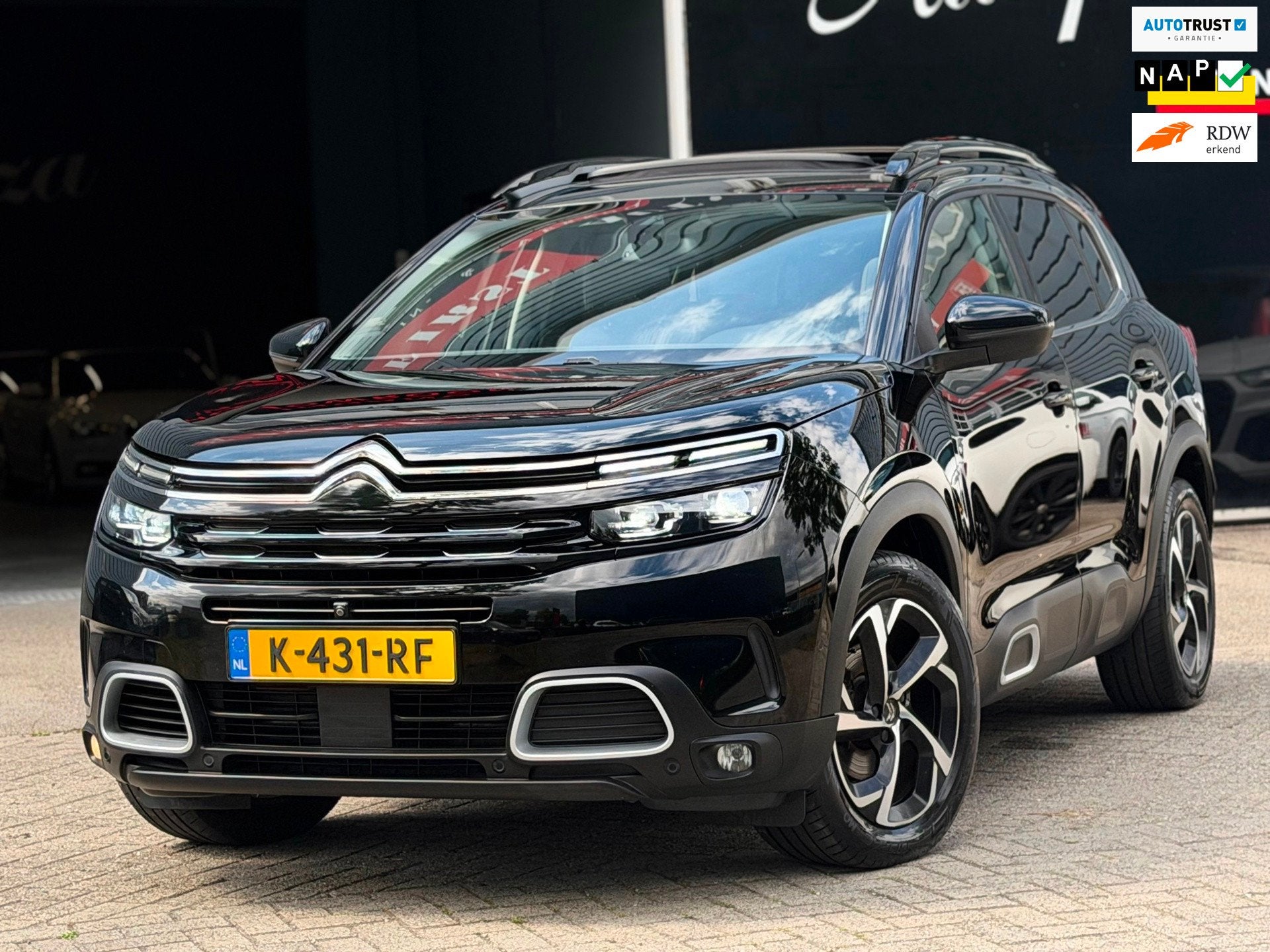 Citroen C5 Aircross 1.2 PureTech Business Plus AUTOMAAT PANO, Gebruikt, 1199 cc, C5 Aircross, Leder en Stof