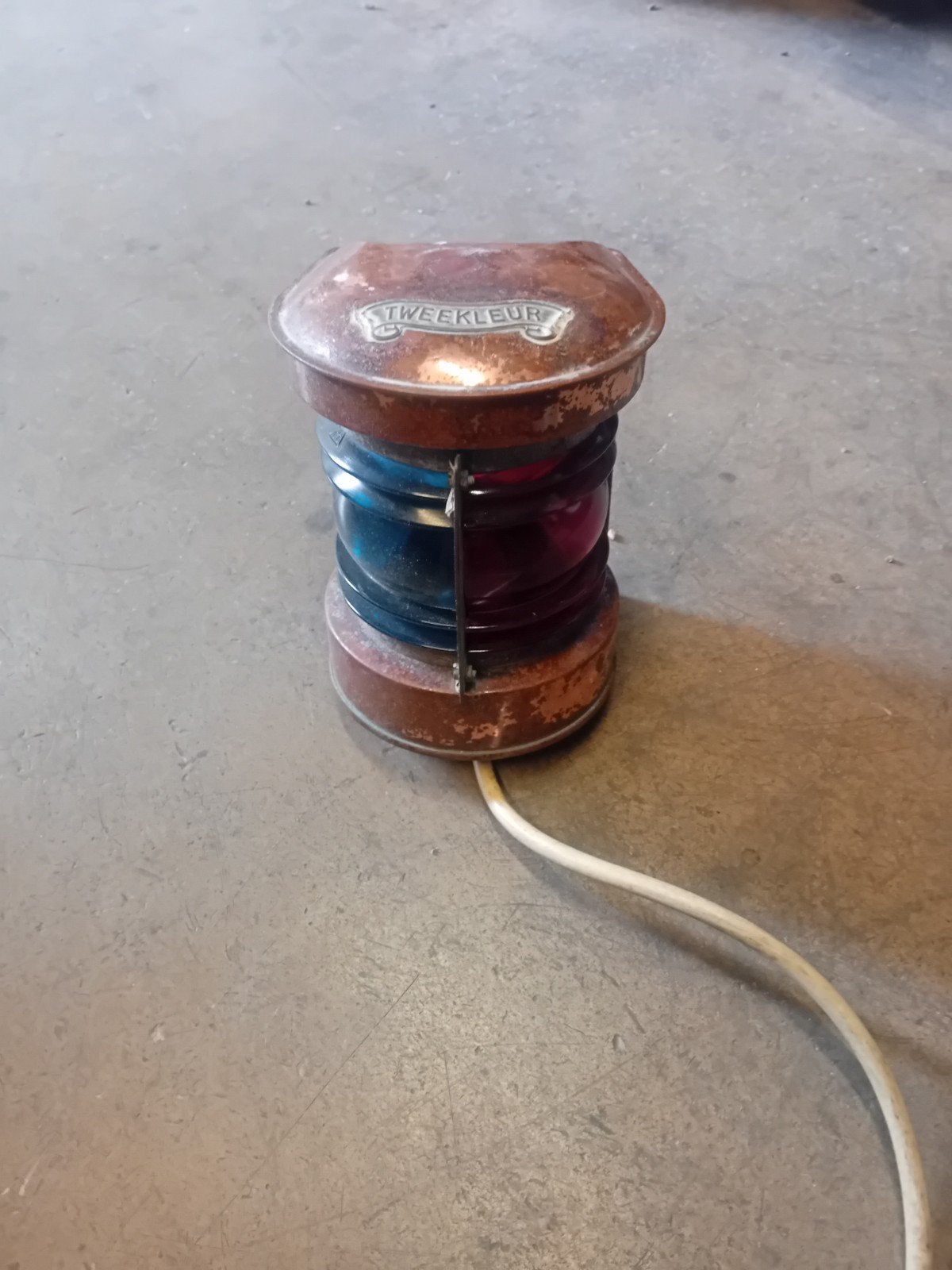 scheeps lamp, Ophalen, Binnenverlichting