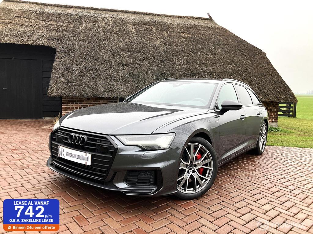 Audi A6 Avant 55TFSIe Quattro S-line 367pk HD-Matrix B&O 20, Automaat, Gebruikt, 4 cilinders, Leder