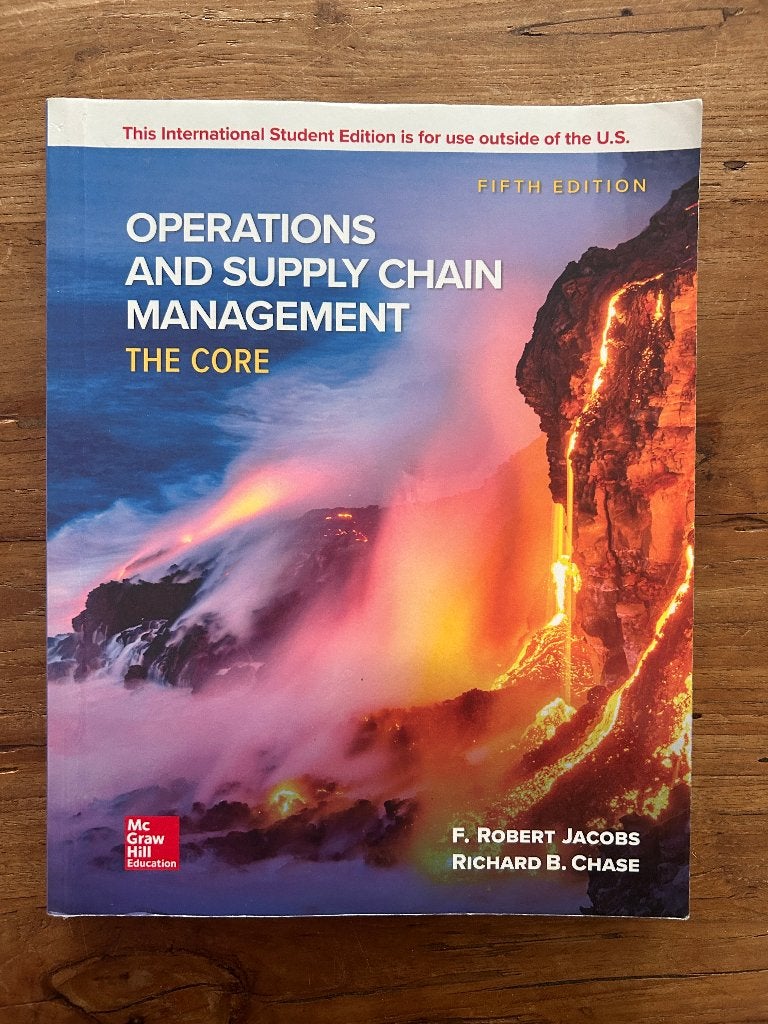 Operations and Supply Chain Management [5th Edition], Ophalen of Verzenden, Mc Graw Hill, Beta, WO