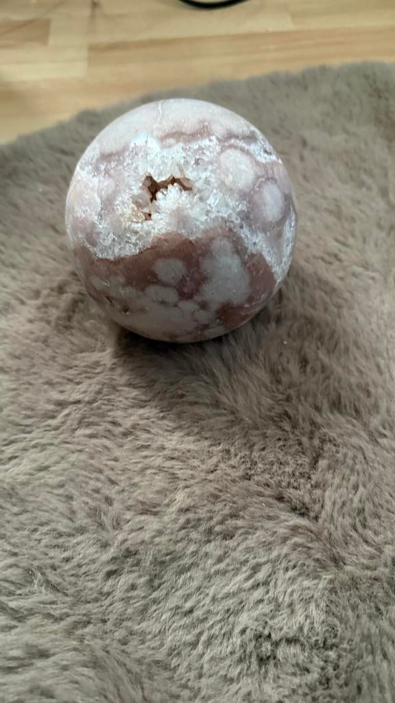 Roze amethist bol 11cm, Ophalen of Verzenden, Mineraal