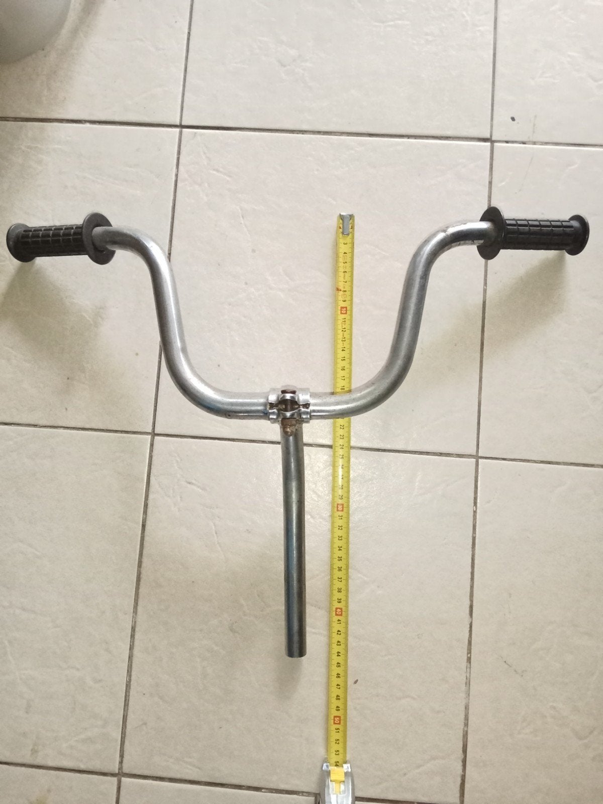 Klassiek Hoog Fietsstuur/Bromfietsstuur,Originele Handvatten, Ophalen of Verzenden