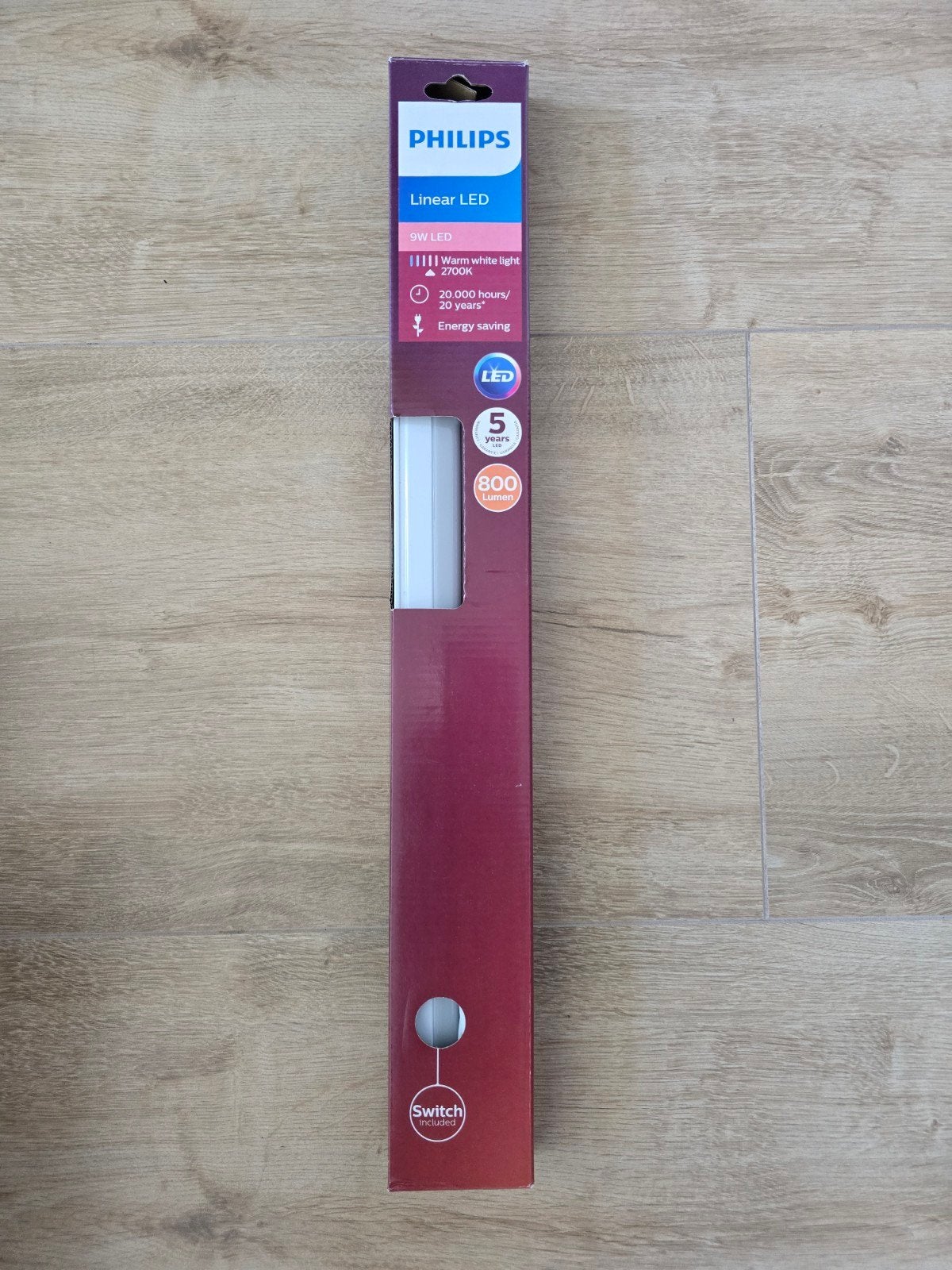 Philips Linear LED lamp 9W - Warm wit licht (2700K), Ophalen of Verzenden