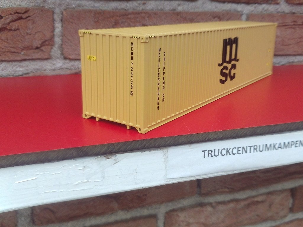 Tekno  40  FT  Container  van   M.S.C., Ophalen of Verzenden, Nieuw, Bus of Vrachtwagen, Tekno