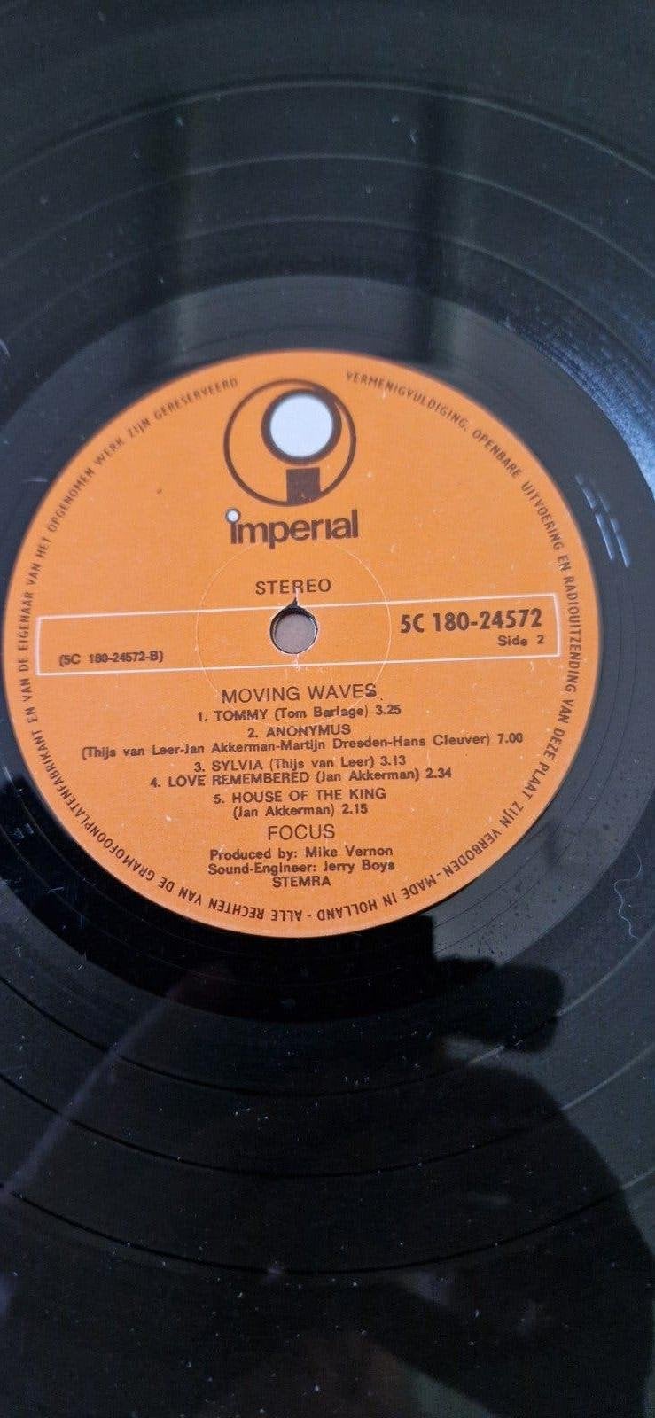 Focus - Moving Waves LP (Imperial, 1971), LP, Rock, Gebruikt, Originele persing