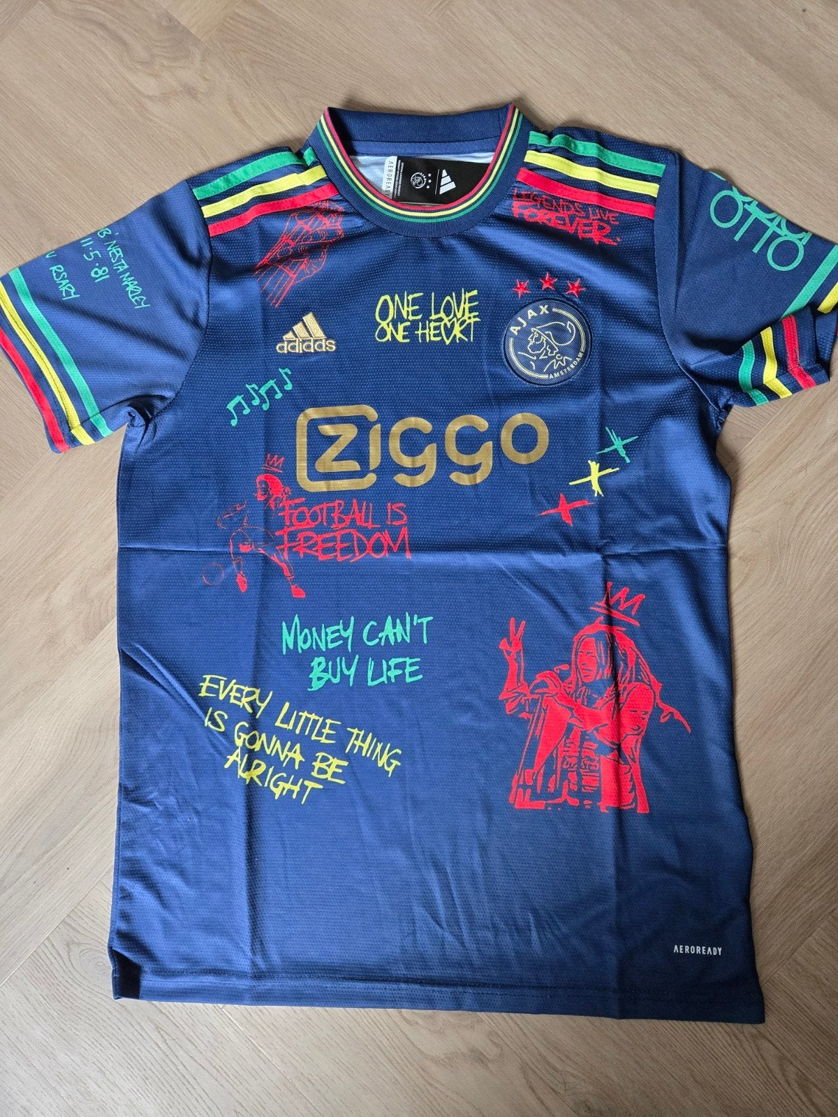 Ajax Bob Marley Shirt Nieuwste S M L XL, Ophalen of Verzenden, Nieuw, Shirt