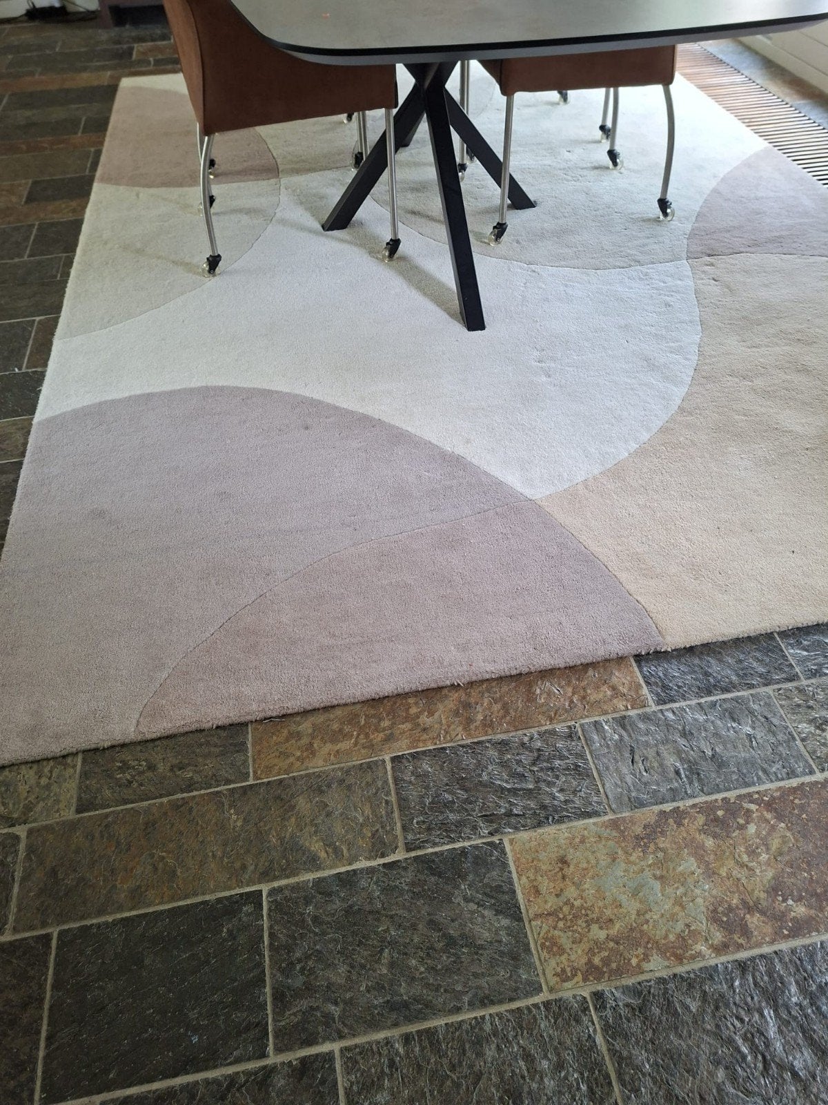 Wollen vloerkleed 230x330, Ophalen, Beige, Tapijt