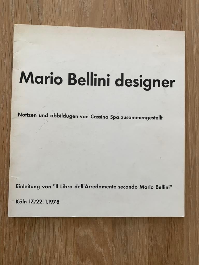 Mario Bellini Designer Cassina, Ophalen of Verzenden, Zo goed als nieuw, Architecten