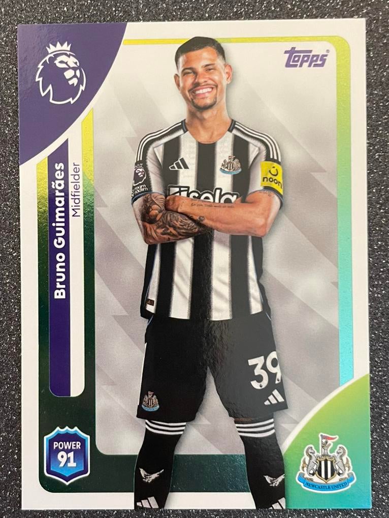 Topps Premier League 25/26    GUIMARÃES    NEWCASTLE UNITED, Hobby en Vrije tijd, Stickers en Plaatjes, Verzenden, Zo goed als nieuw