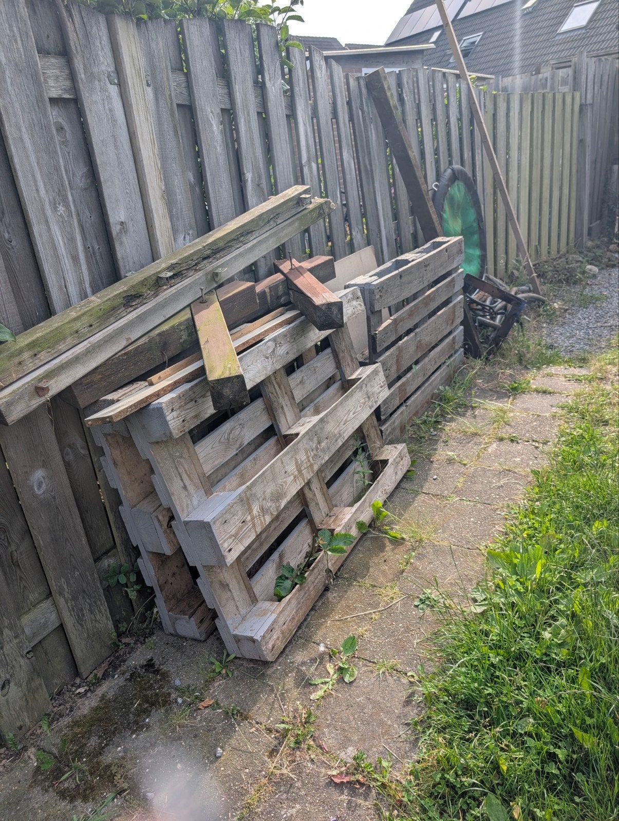 Gebruikte pallets, Ophalen, Gebruikt, Balk, Overige houtsoorten