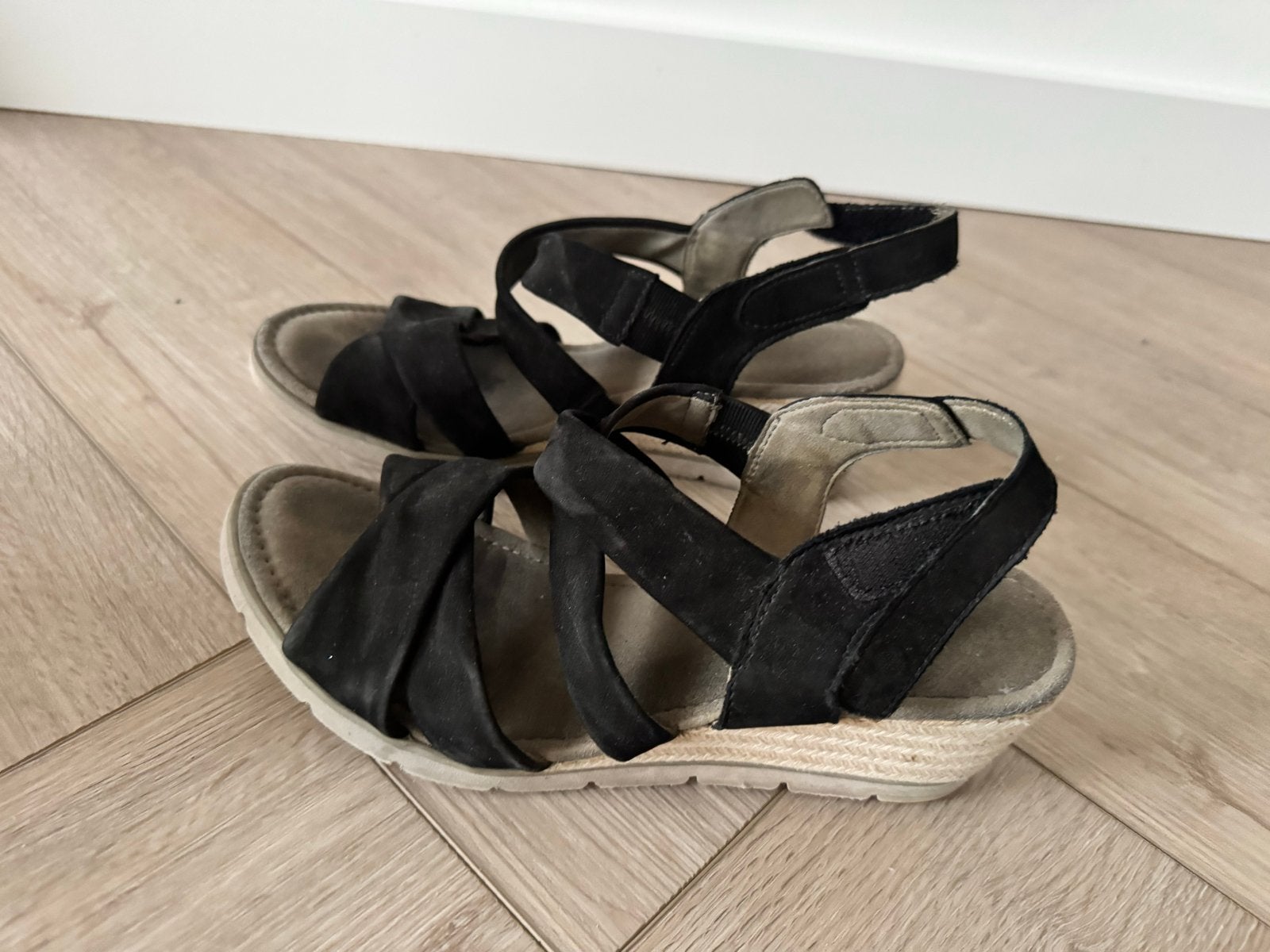 Gabor sandalen maat 6 - Zwart, Ophalen of Verzenden, Gedragen, Zwart, Sandalen of Muiltjes