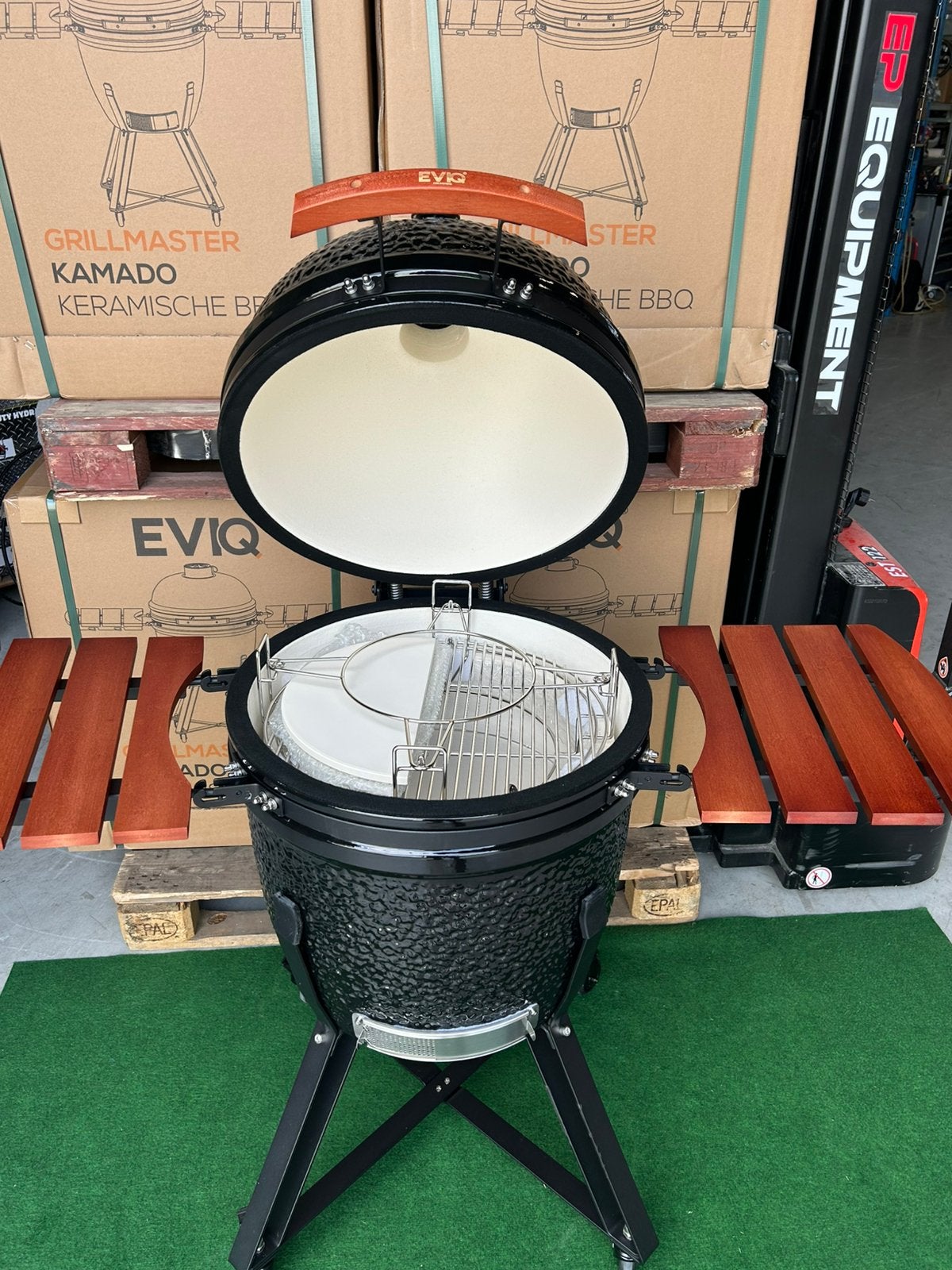 Nieuwe XL Eviq 48cm grillrooster Kamado,”green egg” BBQ’s, Ophalen, Nieuw, Afspraakpunt.nl, Eviq