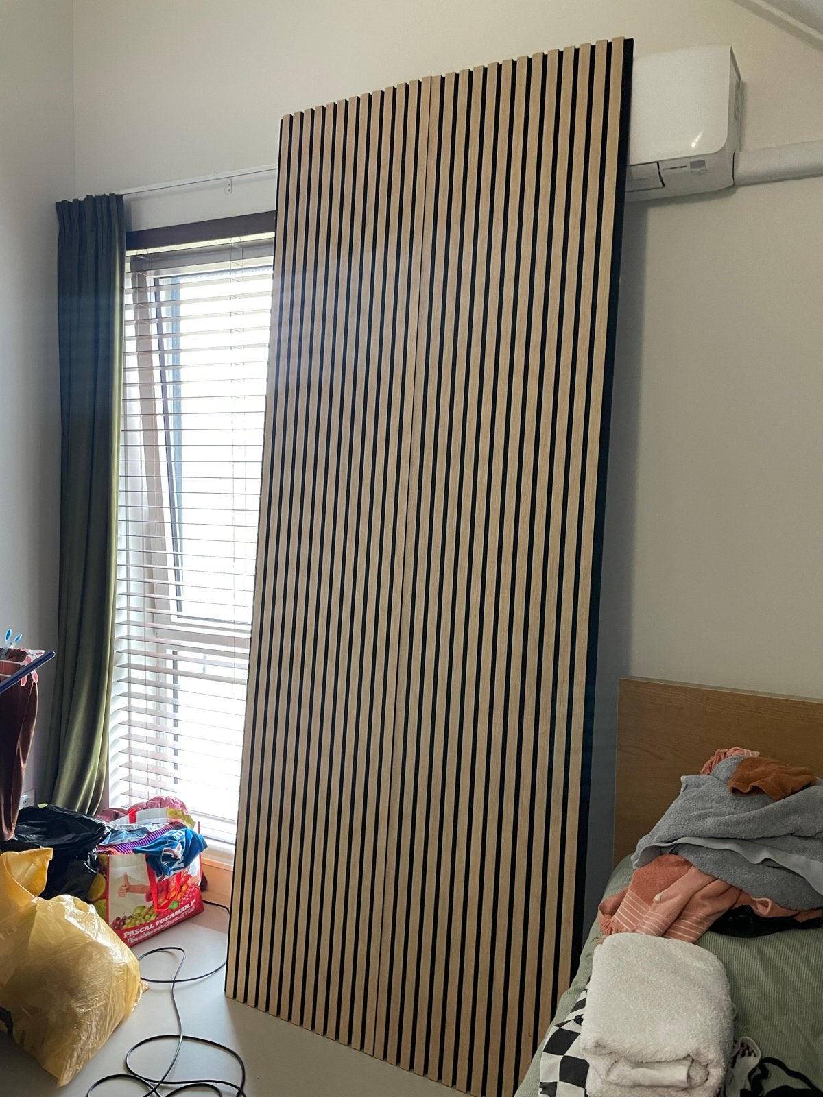 2 Akoestische Houten Wandpanelen - Ongebruikt, Hout, Nieuw, Wandbord of Wandpaneel, Ophalen