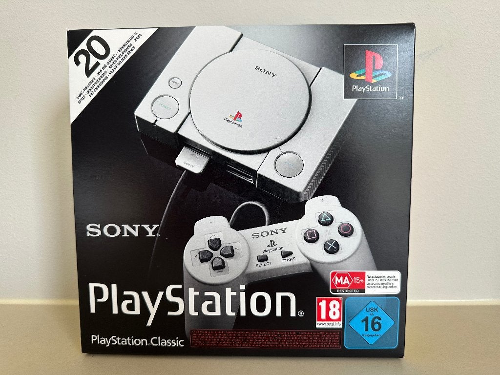 🎮 Sony PlayStation Mini Classic Console SCPH-1000R, Spelcomputers en Games, Ophalen of Verzenden, Zo goed als nieuw, Met 2 controllers
