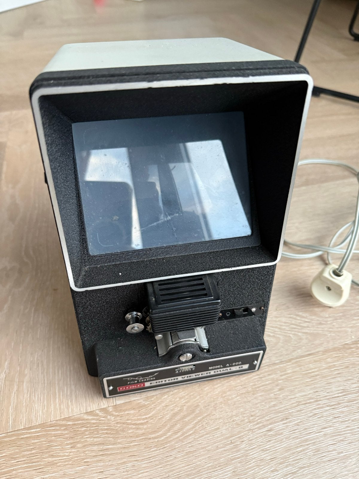 Goko Editor Viewer Dual-8 Model A-200 Film Editor, Ophalen of Verzenden, Gebruikt, Met scherm