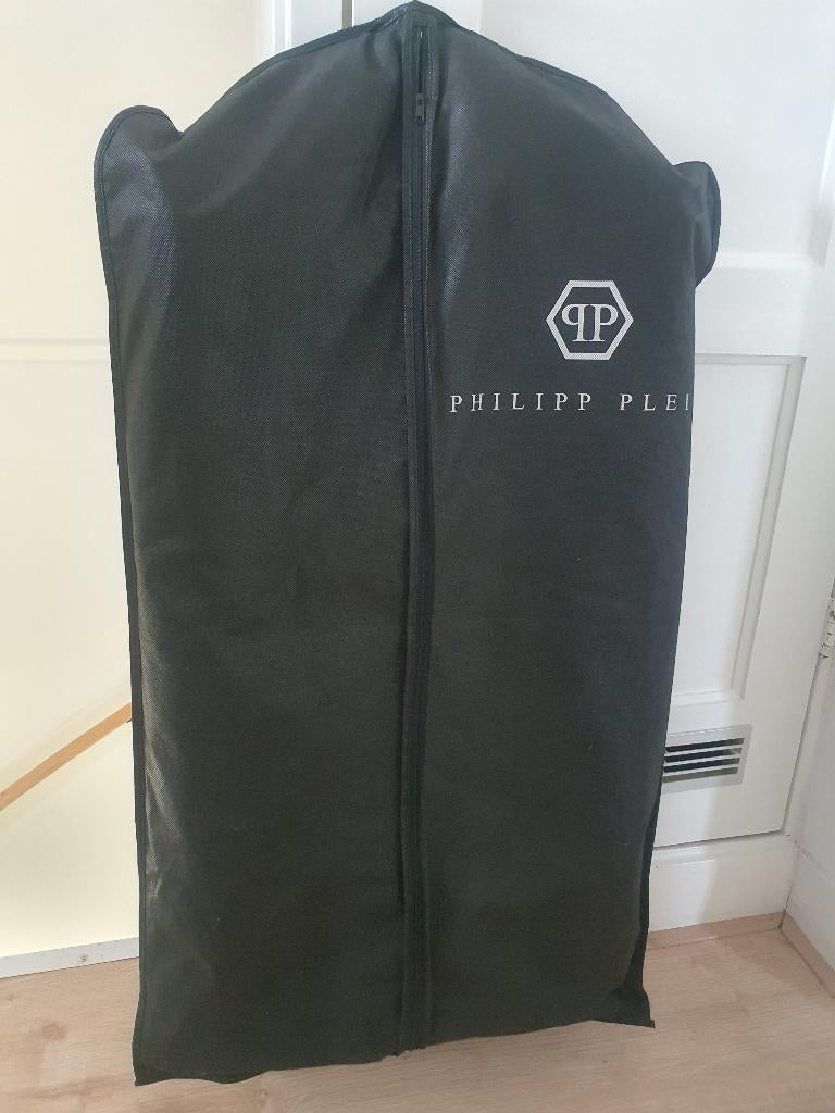 Phillip Plein parka (wool / calfsleather), Kleding | Heren, Jassen | Winter, Ophalen of Verzenden, Zo goed als nieuw, Maat 48/50 (M)