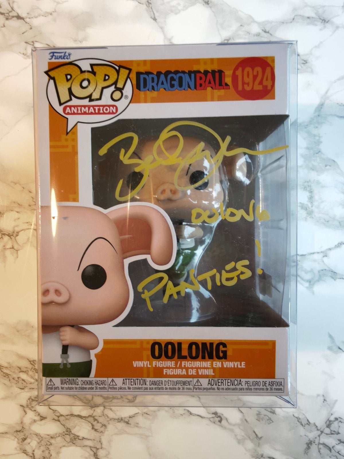 Funko Pop Dragonball Z Oolong signed Brad Jackson, Ophalen of Verzenden, Nieuw