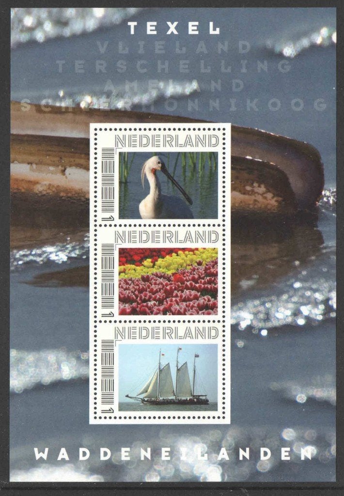 Postzegels Waddeneilanden: Texel 3, Postzegels en Munten, Ophalen of Verzenden, Na 1940, Postfris