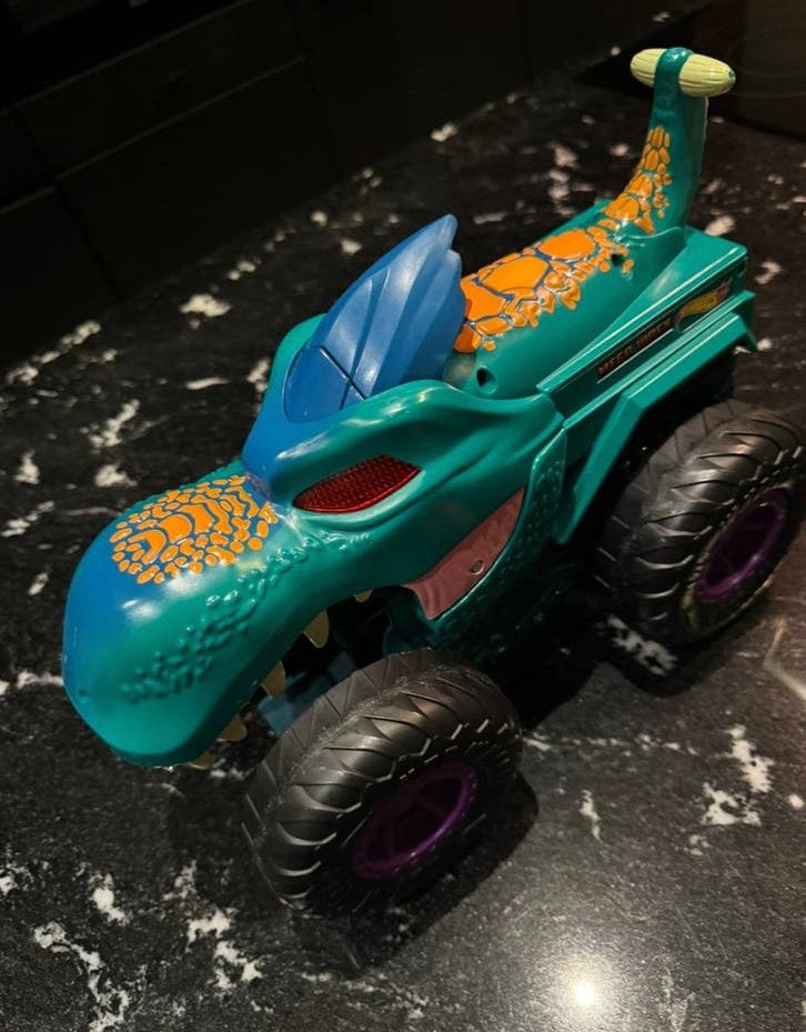 Hot Wheels Monster Truck Car-Chompin' Mega-Wrex, Ophalen of Verzenden, Zo goed als nieuw