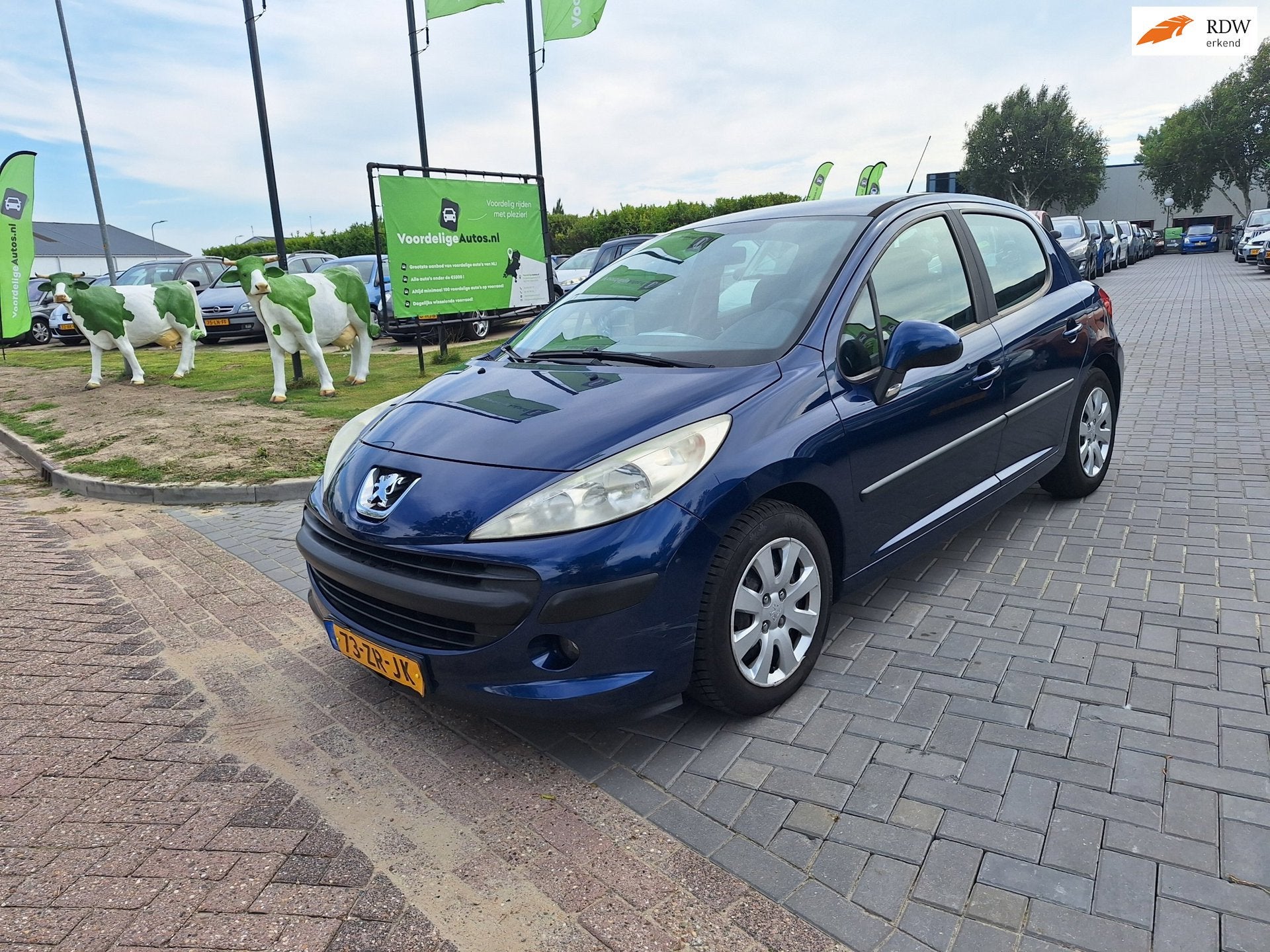 Peugeot 207 1.4-16V Color-line / Goede staat / APK augustus, Auto's, Voorwielaandrijving, 4 cilinders, Blauw, 49 €/maand
