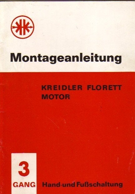 Kreidler Florett Werkplaatshandleiding Motor 3 versnellingen, Verzenden, Zo goed als nieuw