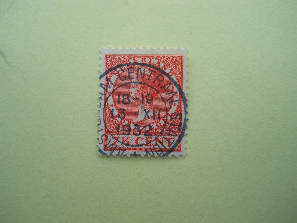 Nederland 1926 Kon.Wilhelmina Nvph180 Rondstempel Amsterdam, Ophalen of Verzenden, T/m 1940, Gestempeld