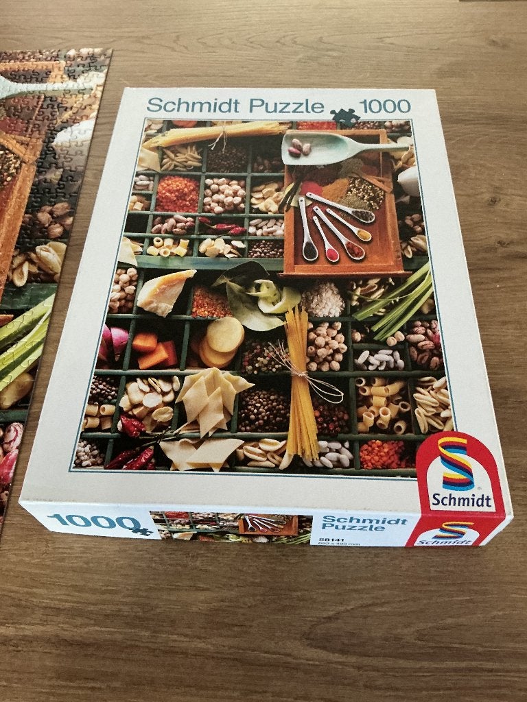 Schmidt Puzzel 1000 stukjes - Keuken-potpourri, Ophalen of Verzenden, 500 t/m 1500 stukjes, Zo goed als nieuw, Legpuzzel