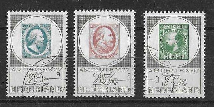 Nederland NVPH 886-888 gestempeld, Ophalen of Verzenden, Gestempeld