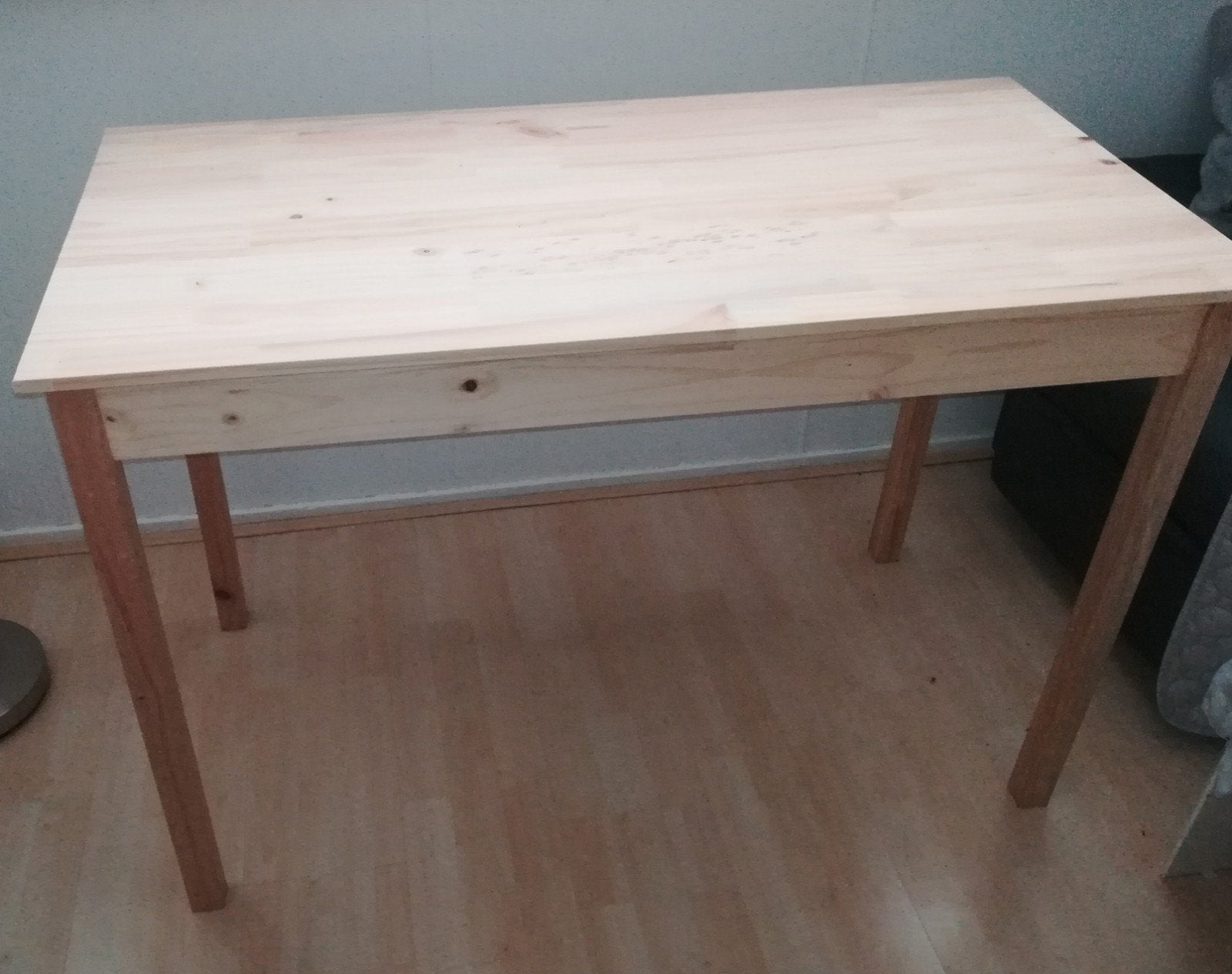 Massief grenen hout tafel nieuw, Ophalen, Nieuw, Grenenhout, 25 tot 50 cm