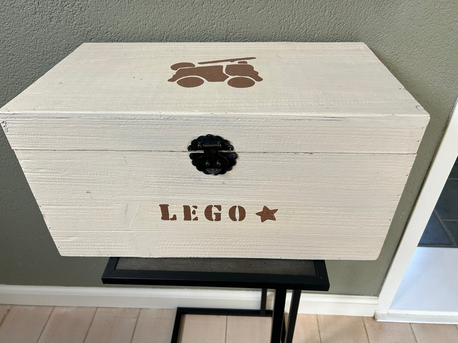 Houten opbergkist voor LEGO - Handgemaakt, Ophalen of Verzenden, Gebruikt, Overige typen, Lego