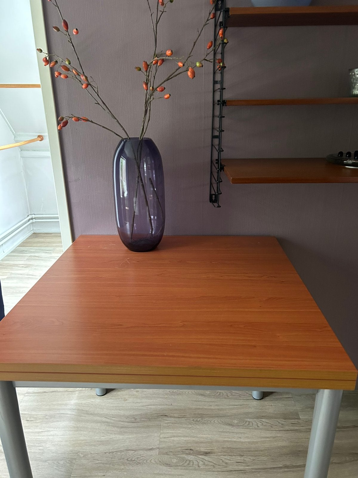 Uitschuifbare tafel., Ophalen, Gebruikt, 50 tot 100 cm, 50 tot 100 cm