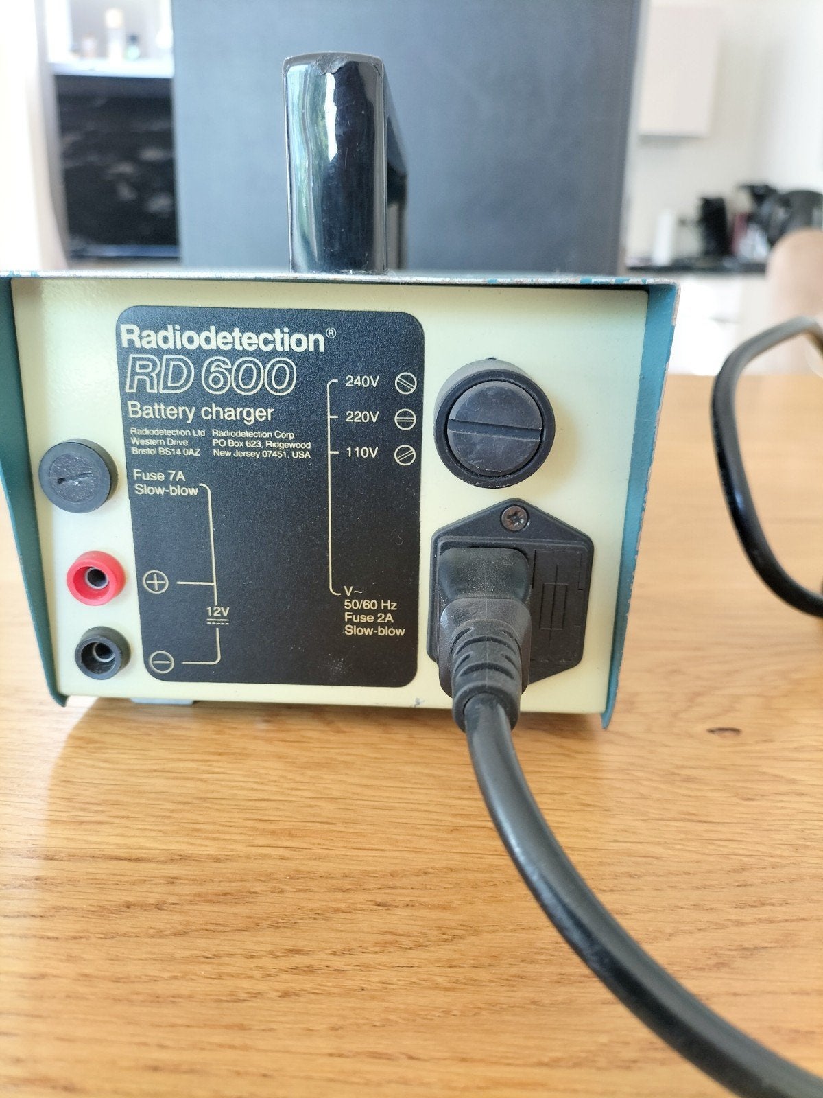 Radio detection battery lader, Ophalen, Gebruikt