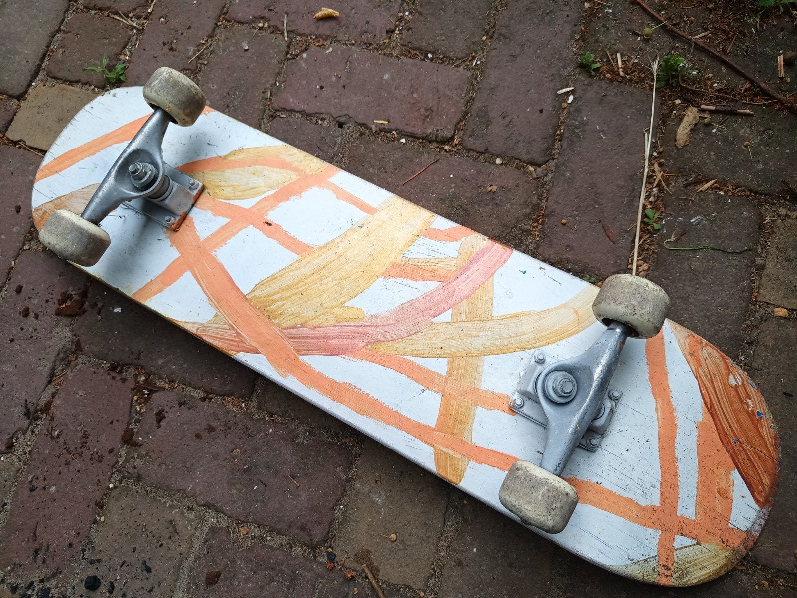 Vintage Skateboard - Uniek Design, Ophalen of Verzenden, Gebruikt, Skateboard