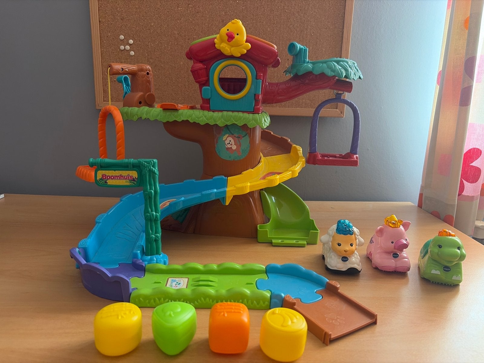 VTech Zoef Zoef Dieren Boomhuis met 3 diertjes, Kinderen en Baby's, Speelgoed | Vtech, Ophalen, Gebruikt, 6 maanden tot 2 jaar