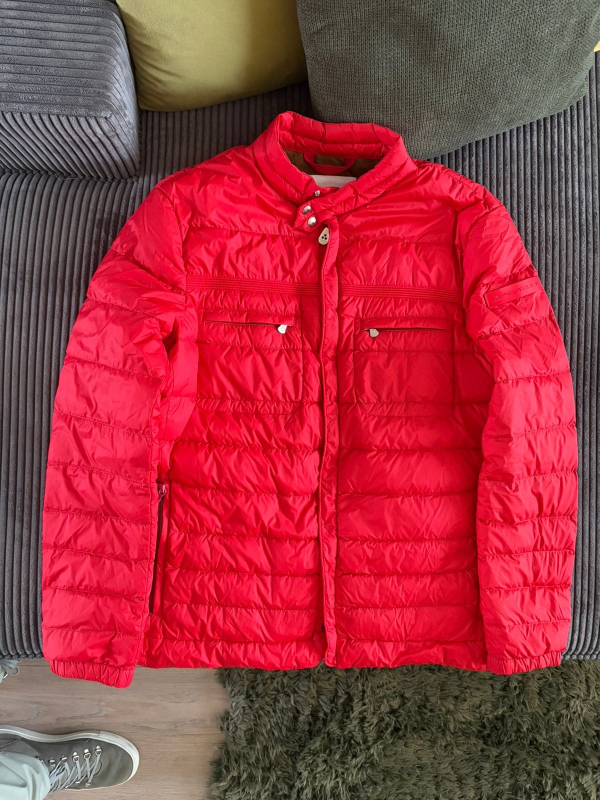 Peuterey Manning maat L bloed rood, Ophalen of Verzenden, Zo goed als nieuw, Maat 52/54 (L), Rood